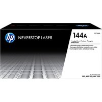 HP 144A Black Original Laser Imaging Drum in black box with HP logo and product details in white text.