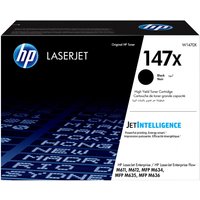 Black HP LaserJet 147X toner cartridge box with blue text and JetIntelligence branding.