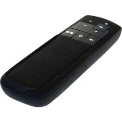 Black LogiLink ID0154 presenter featuring a sleek design, laser pointer, and remote control buttons for easy navigation during presentations.