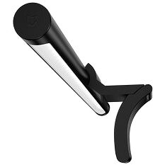 Sleek black Mi Computer Monitor Light Bar by Xiaomi features a cylindrical design with a white LED strip and an adjustable arm for easy attachment to monitors.