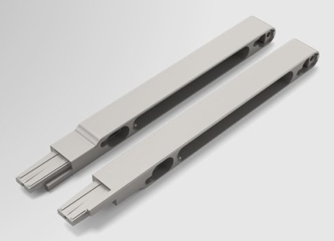 Two silver 64GB DDR4-2933 REG ECC 2Rx4 RDIMM memory modules with 288 pins, featuring a sleek design and a low-profile structure for efficient performance.
