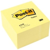 Yellow square Post-It 636-B note paper stack, 450 self-adhesive sheets, with logo and 3M branding.