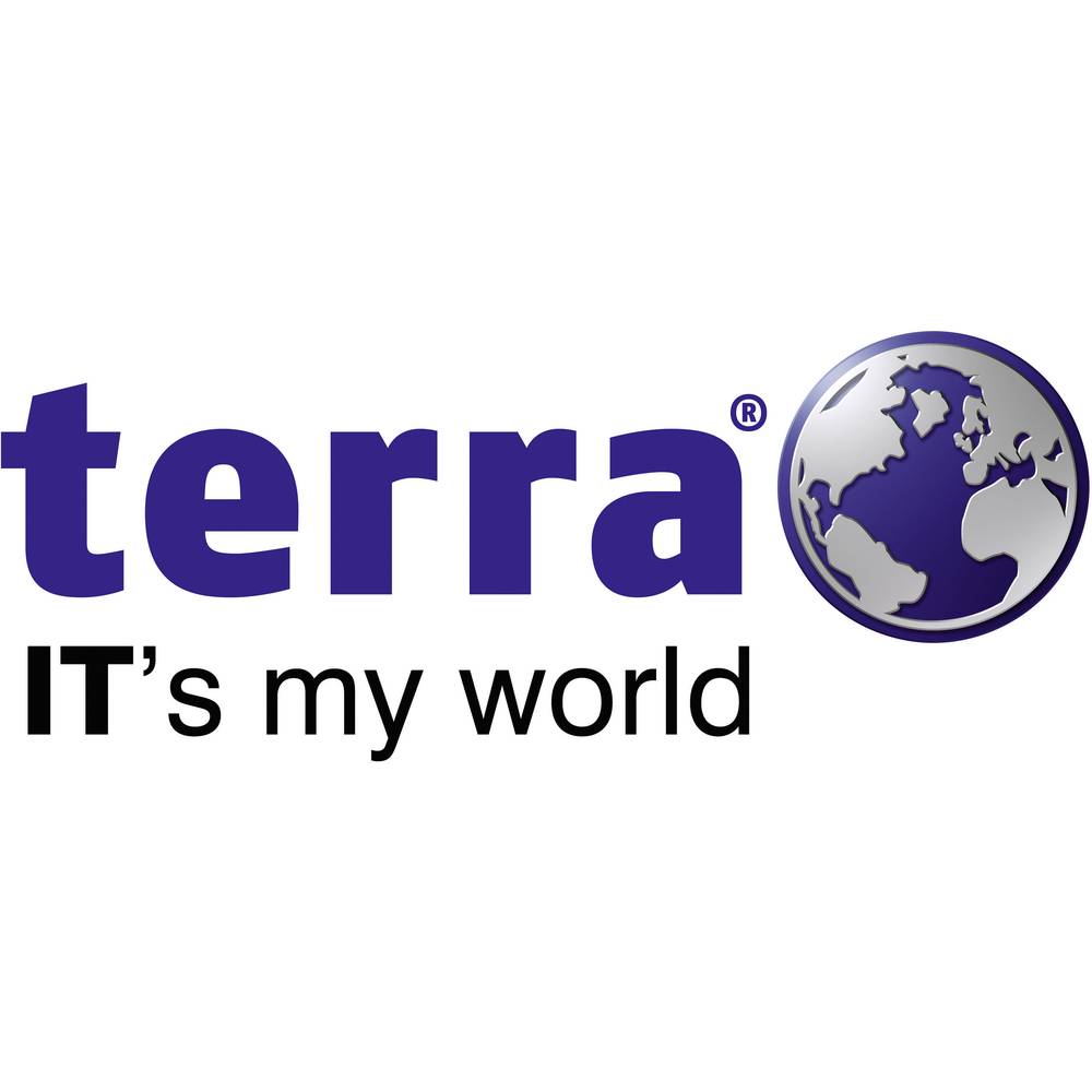 Terra Terra Type Cover Pad 1162 features a sleek design with a blue globe logo and bold purple text, emphasizing the brand's focus on technology and global reach.