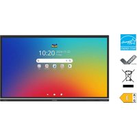 Viewsonic IFP9851 interactive whiteboard, 98-inch, black frame, colorful display, sleek design, touch controls.