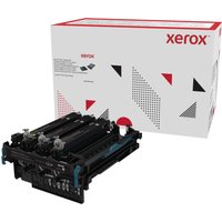 Xerox C310 Colour Imaging Unit, black with blue accents, in front of a white box with red and black geometric design.