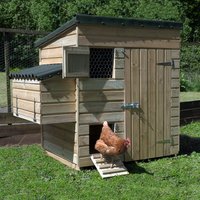 5'4 x 3'8 Forest Hedgerow Wooden Large Hen House (1.63m x 1.12m) - image 2
