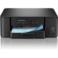 Black Brother Tankbenefit 3-in-1 ink tank printer with control panel, LCD screen, and visible ink tanks on the side.