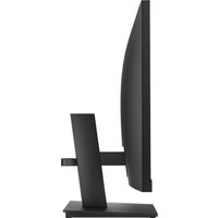 Black HP Series 3 Pro 23.8 inch FHD Monitor, slim profile, flat screen, sleek stand, side view.