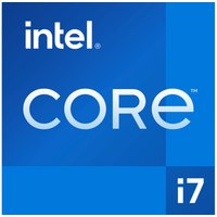 Intel Core i7-14700KF processor box with blue background and white Intel logo and text.