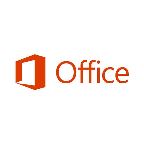 Red and white Microsoft Office logo with a stylized window graphic next to the word "Office," representing the Home & Student 2021 suite, indicating a single multilingual license.