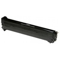 Black OKI 46507416 printer drum with rectangular shape and connector ends.