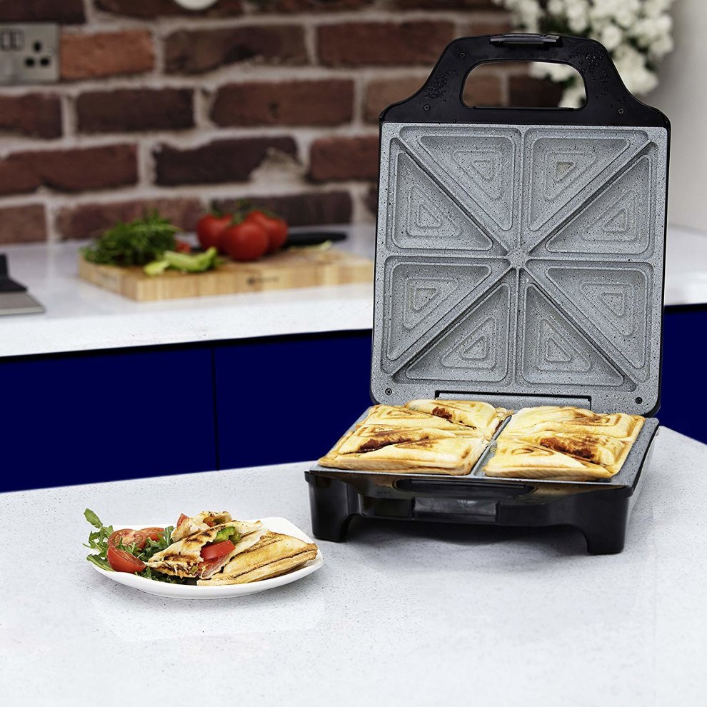 Tower 4 Slice Deep Fill Black Sandwich Maker - image 3