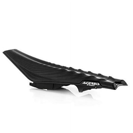 Black Acerbis X-Seat complete soft seat designed for KTM EXC/EXC-F 2017-19 and SX/SXF 2016-18, featuring a textured surface and streamlined shape for enhanced grip and comfort.