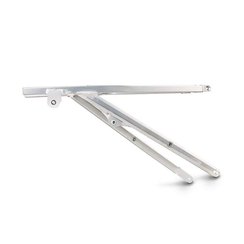 Oxa Aluminium Subframe for KTM EXC125 (2012-2016) in silver, featuring a lightweight design with multiple mounting points and a sleek, modern shape.