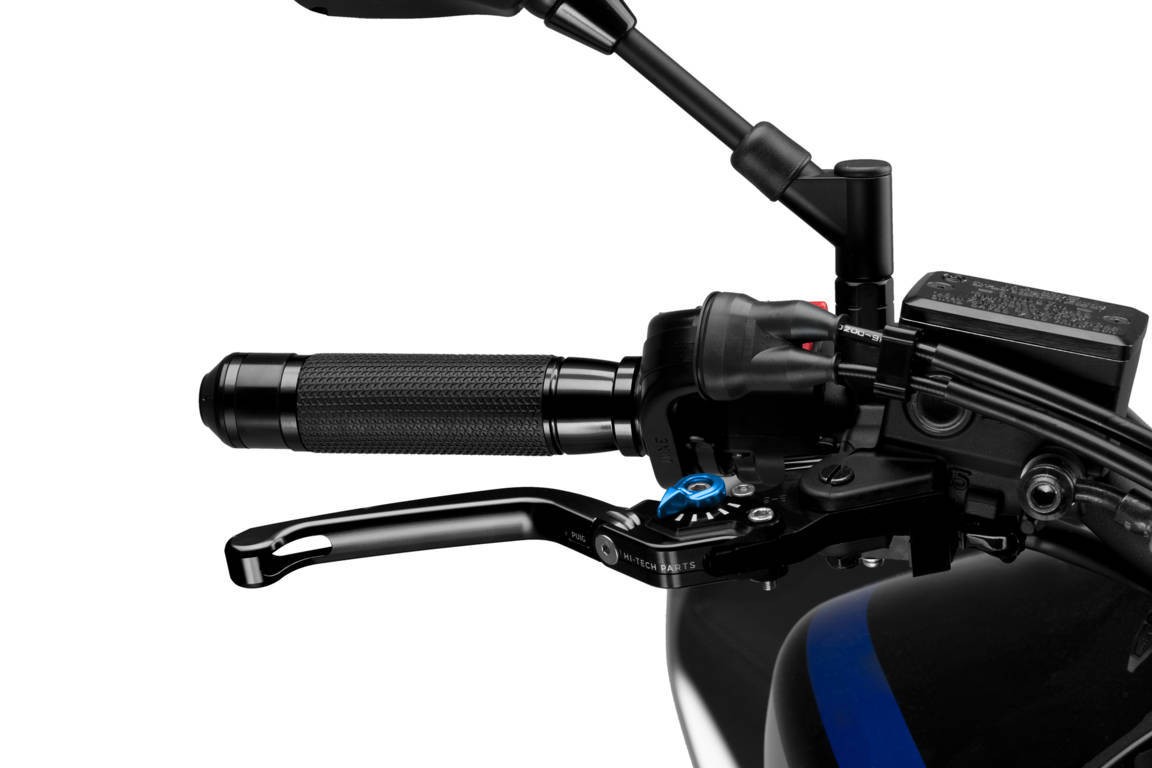 Puig 110NA - Puig Folding V3 Brake Lever for Ducati 1098 2007-2008 - Black with Blue Selector