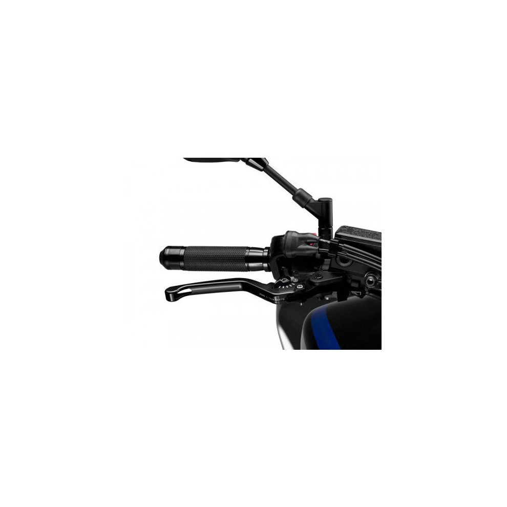 Black Puig Fixed V3 Brake Lever for Ducati 1098 (2007-2008) with a sleek design, featuring a textured grip and a matching black selector for enhanced control.