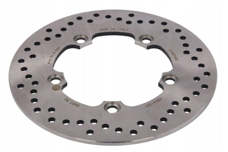 Brembo BREMBO 68B40750 Brake Disc PRIME - Serie-Oro - Fixed Disc Rear, Perforated