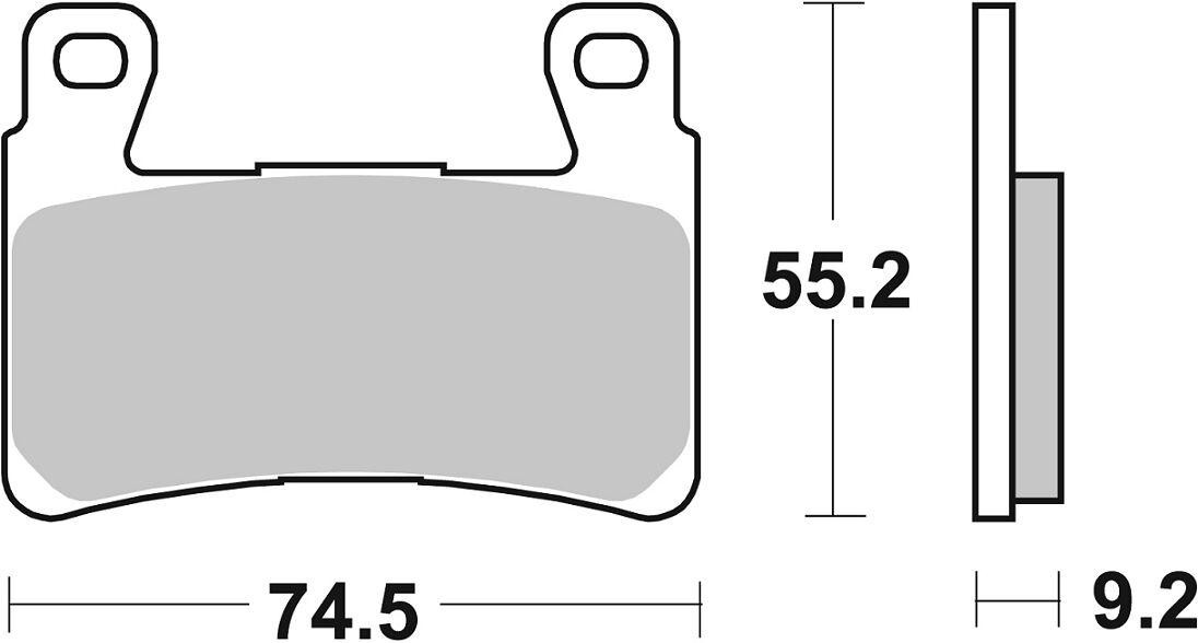 860DS-1 - SBS DS Dual Sintered Front Brake Pads For Harley Davidson XR1200 2008-2010 - image 2