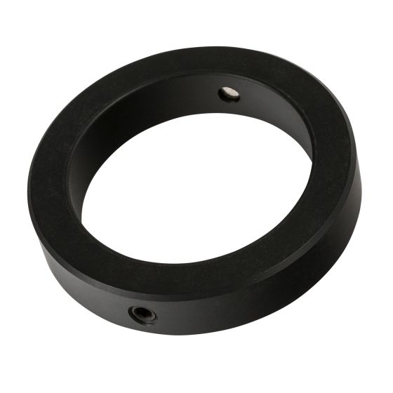 Black magnetic kart axle ring, 30mm in diameter, made of durable material with a smooth finish and a small hole for speed pickup installation.