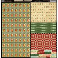 Colorful Go Craft Alphabet Stickers with various fonts, sizes, and colors on a sheet, including green, red, and cream designs.