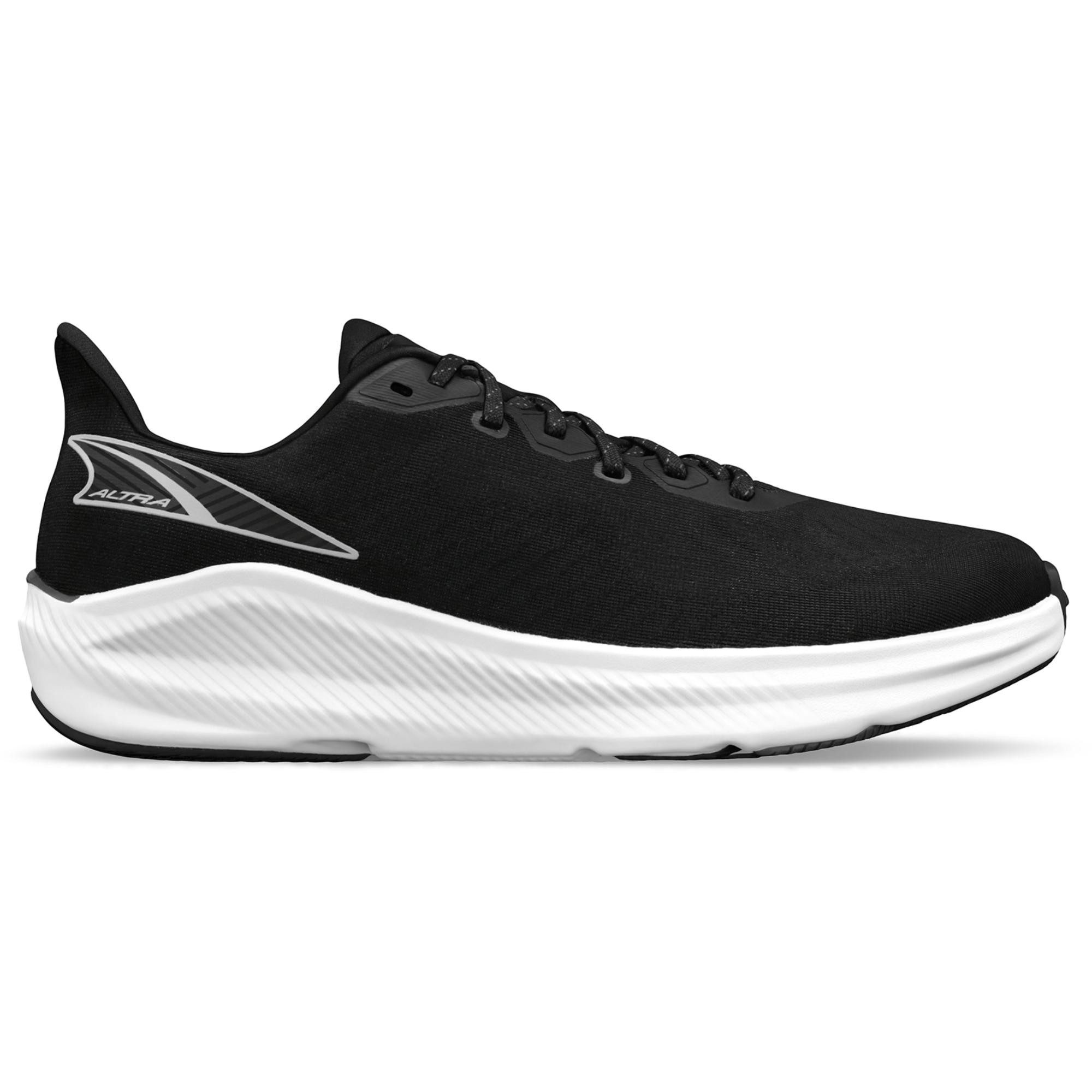 Midnight blue and white Altra Experience Form Shoes size 43, featuring a breathable mesh upper, cushioned sole, and reflective detailing for visibility.