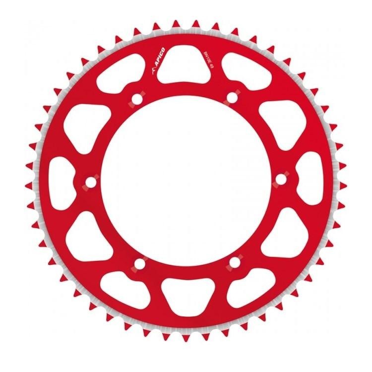 Apico Apico Evolite Rear Sprocket - Beta RR 125-300 2T & 350-520 4T 2013-22 - Red/ 51T