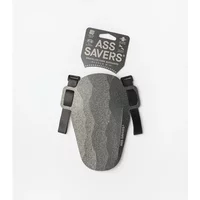Gray Ass Saver Mudder Mini Mudguard Detour with black adjustable straps and a textured wave pattern.