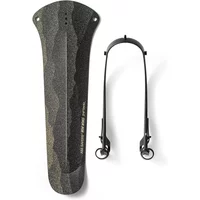 Black Ass Saver Win Wing 2 Gravel Mudguard with camo pattern and detachable mounting bracket.