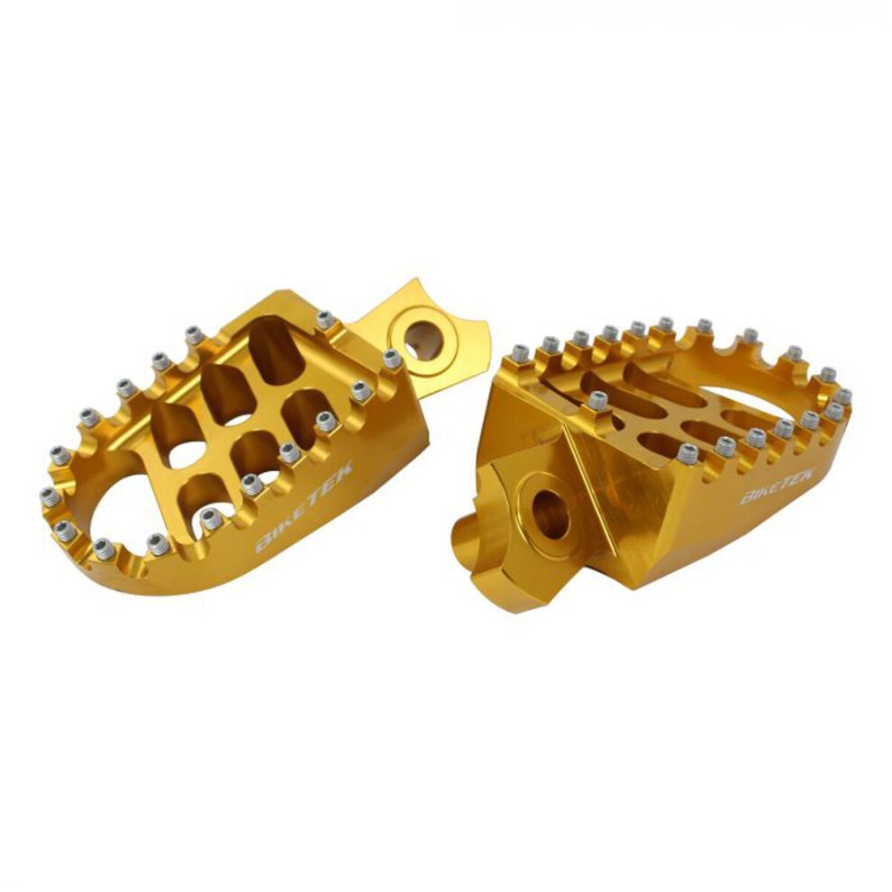 Biketek BikeTek Wide Foot Pegs - Suzuki RMZ 250/450 2010-21 - Gold