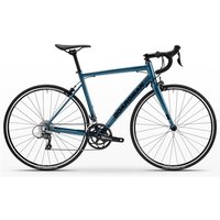Blue Boardman SLR 8.6 road bike with drop handlebars, slim tires, and lightweight frame.
