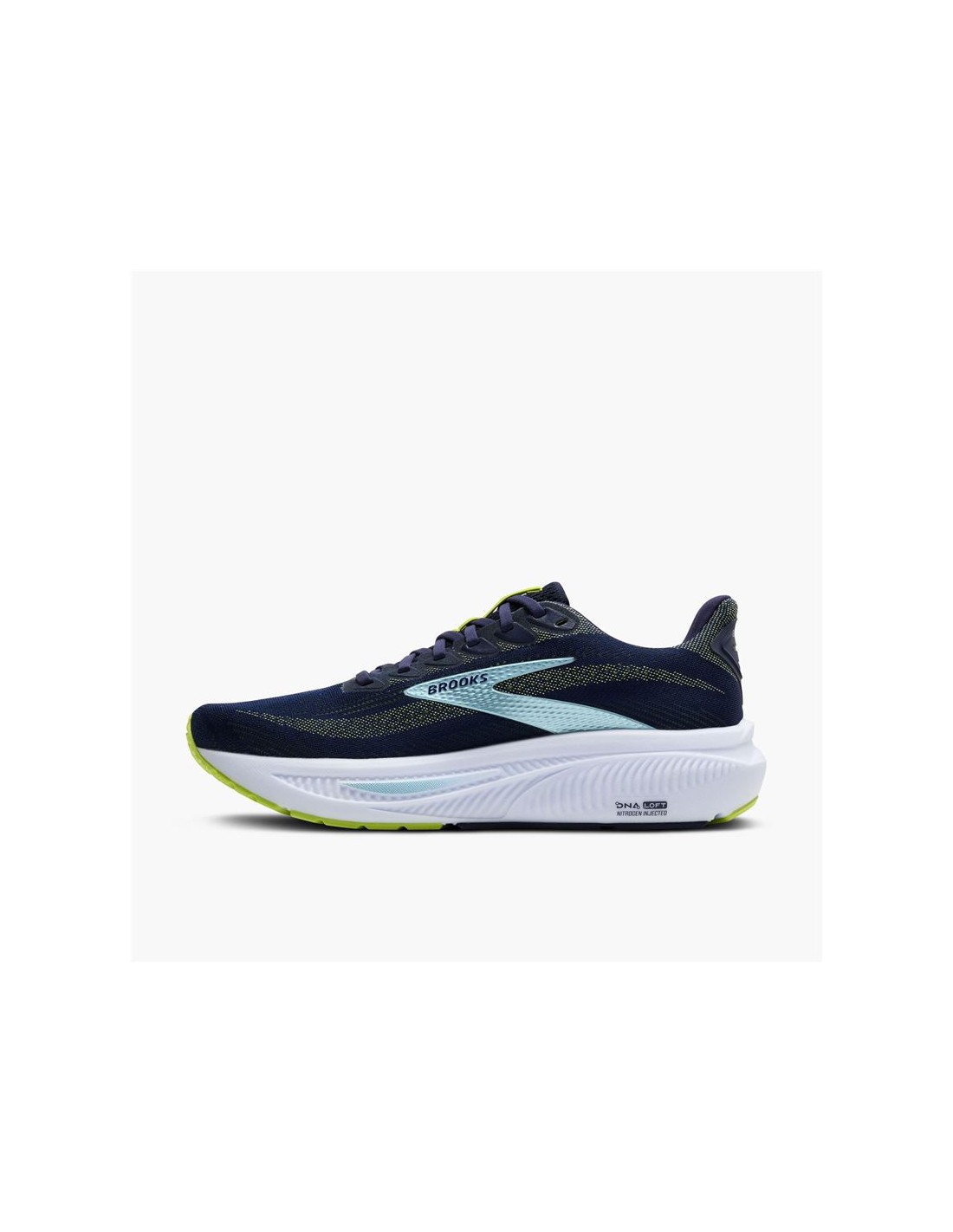 Brooks Ghost 17 Mens | Peacoat/lime/blue - Navy / Standard / 8 - image 2