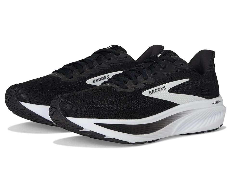 Black women's running shoes with a breathable mesh upper, featuring a white swoosh logo, cushioned sole, and a sleek design for optimal performance.