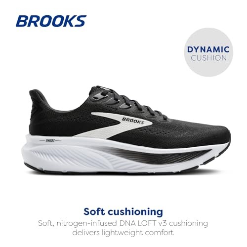 Brooks Ghost 17 Womens | Black/grey/white - Black / Standard / 3 - image 2