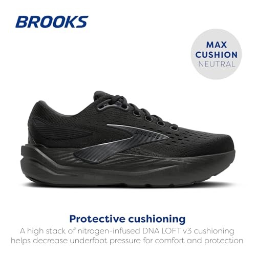 Brooks Ghost Max 3 Womens | Black/Black/Ebony - Black / Standard / 3 - image 2