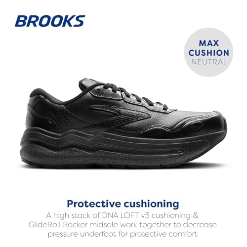 Brooks Ghost Max L Mens Walking Shoes | Black/black - Black / Standard / 11 - image 3