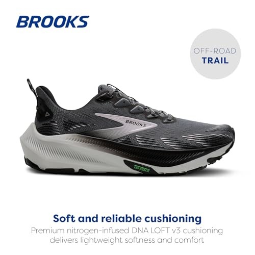 Brooks Ghost Trail Womens | Poppy Seed/Black/Pink - Grey / 7 / Standard - image 2