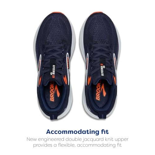 Brooks Glycerin 22 Mens | Peacoat/blue Ribbon/orange - Navy / Standard / 8.5 - image 4