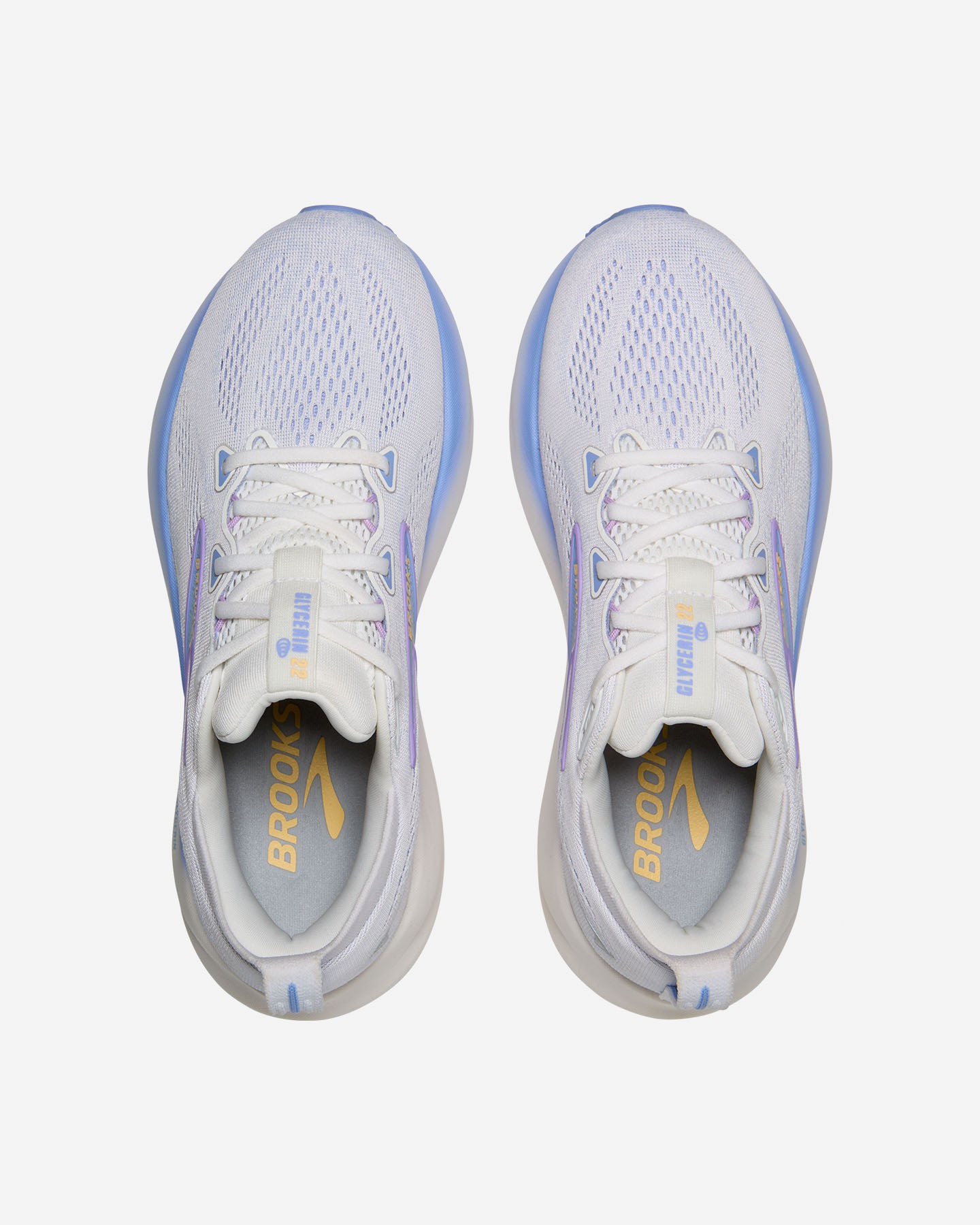 Brooks Glycerin 22 Womens | White/Blue Heron/Apricot - White / Standard / 6.5 - image 4