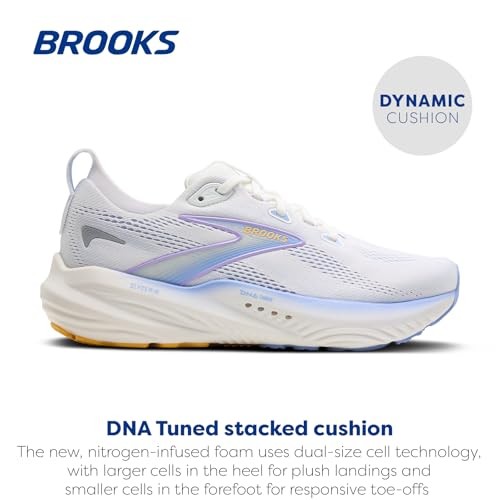 Brooks Glycerin 22 Womens | White/Blue Heron/Apricot - White / Standard / 7.5 - image 2