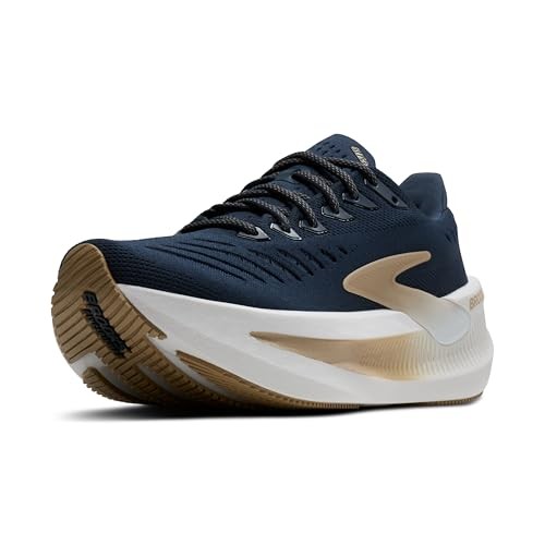 Men's Brooks Glycerin Max 2 cross training shoes in Spellbound blue, Starfish orange, and white, featuring a synthetic upper, cushioned sole, and a sleek design.