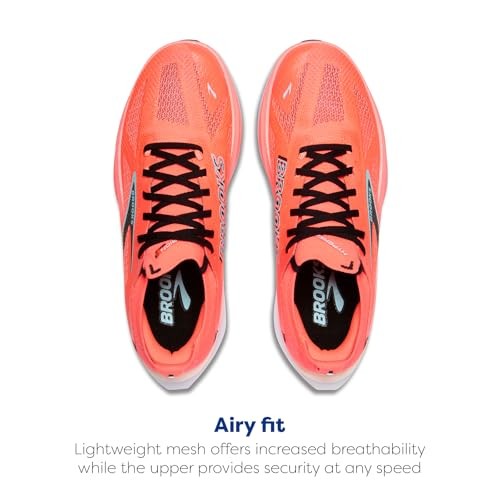 Brooks Hyperion Max 3 Mens | Fiery Coral/black/atomizer - Coral / Standard / 8 - image 4