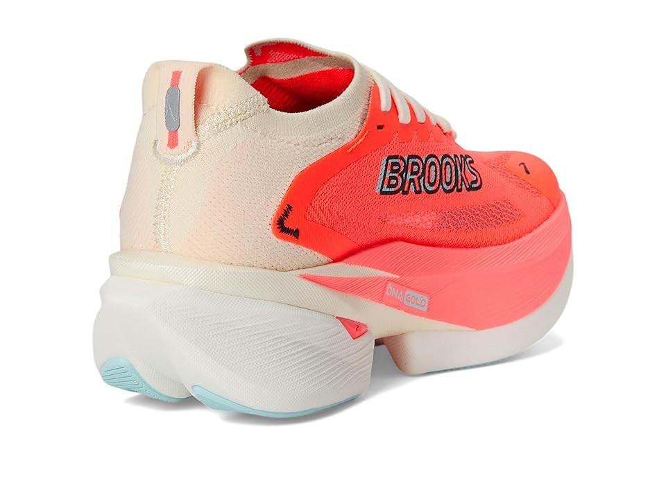 Brooks Hyperion Max 3 Womens | Coconut/fiery Coral/atomizer - Grey / Standard / 9.5 - image 4