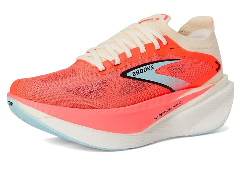 Brooks Hyperion Max 3 Womens | Coconut/fiery Coral/atomizer - Grey / Standard / 9.5 - image 5