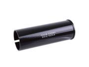 Black aluminum seatpost adaptor shim by Cane Creek, designed for 31.6mm to 34.9mm adjustments, featuring a smooth finish and clear branding on the side.