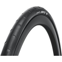 Black Continental Aero 111 road tyre with sleek tread pattern and aerodynamic profile.