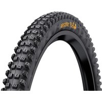 Black Continental Argotal MTB tyre, 27.5" x 2.4", with aggressive tread pattern and soft compound, foldable design.