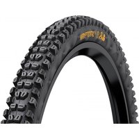 Black Continental Kryptotal rear tyre, 27.5-inch, trail endurance, folding bead, 2.6-inch width with rugged tread pattern.