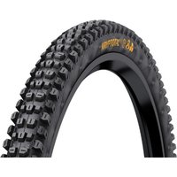 Black Continental Kryptotal Trail Endurance front tyre with knobby tread pattern and yellow branding.