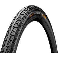 Continental Ride Tour Tyre, 700 x 42, black with textured tread pattern and orange branding on sidewall.