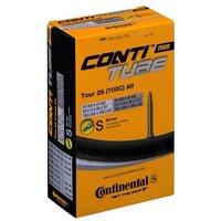 Continental Tour 28 Inner Tube in orange box with black text and image of a valve stem.